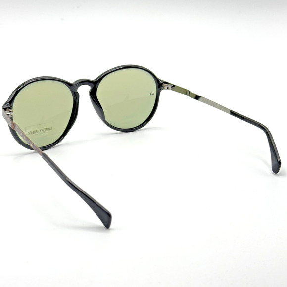 Giorgio Armani Sunglasses GA 667 8EBBN Black Round Frame Amber Lens 55-18-135 main image 7